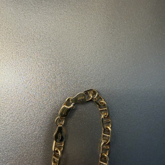 925 Sterling Silver Gold Chain Necklace - Picture 2 of 3